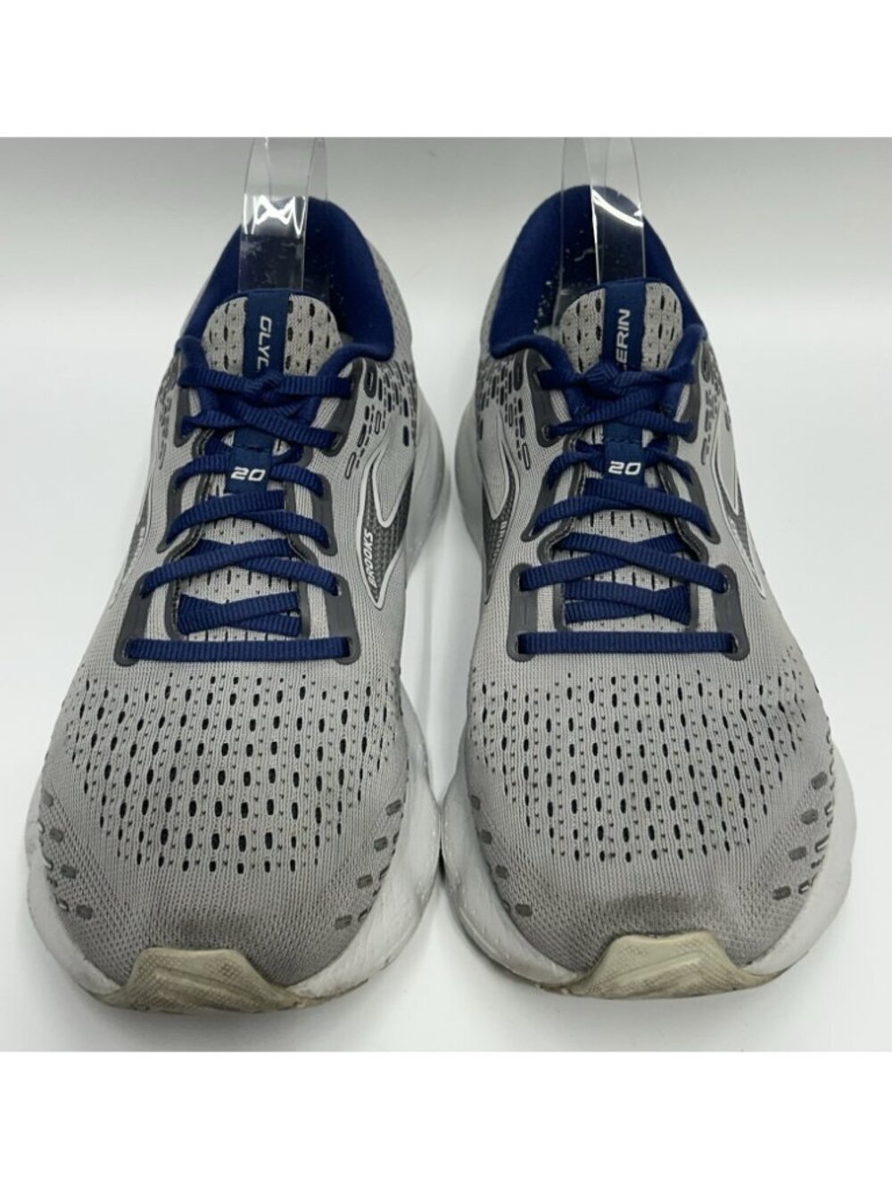 Brooks Glycerin 20 Mens Shoes Size 10.5 Grey Blue Gym Running Trainers - Picture 3 of 10